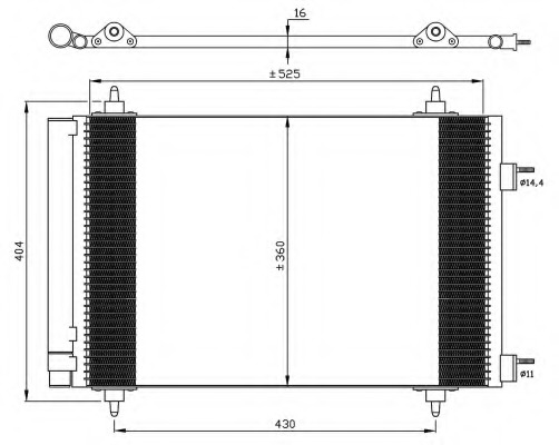 Condensator, climatizare 35611 NRF - Radiator clima Condensator, climatizare 35611 NRF - Radiator clima