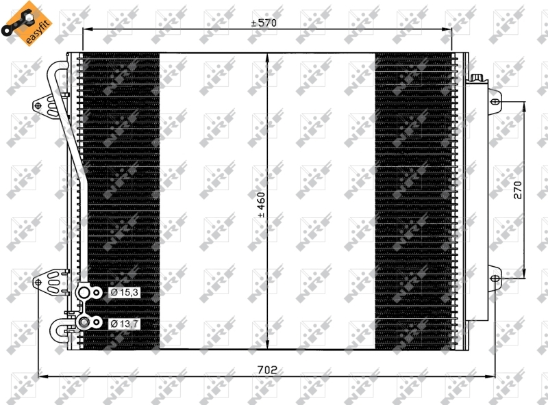 Condensator, climatizare 35613 NRF - Radiator clima Condensator, climatizare 35613 NRF - Radiator clima