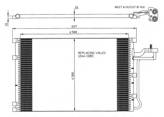 Condensator, climatizare 35616 NRF - Radiator clima