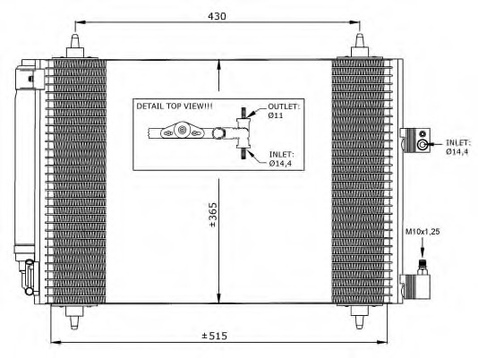 Condensator, climatizare 35649 NRF - Radiator clima Condensator, climatizare 35649 NRF - Radiator clima