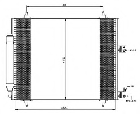 Condensator, climatizare 35669 NRF - Radiator clima Condensator, climatizare 35669 NRF - Radiator clima