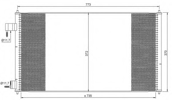 Condensator, climatizare 35681 NRF - Radiator clima Condensator, climatizare 35681 NRF - Radiator clima