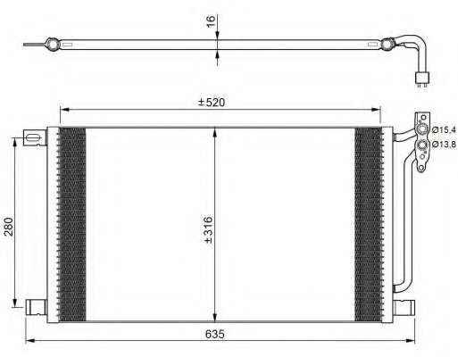 Condensator, climatizare 35748 NRF - Radiator clima Condensator, climatizare 35748 NRF - Radiator clima