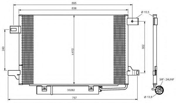 Condensator, climatizare 35758 NRF - Radiator clima Condensator, climatizare 35758 NRF - Radiator clima