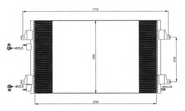 Condensator, climatizare 35760 NRF - Radiator clima Condensator, climatizare 35760 NRF - Radiator clima