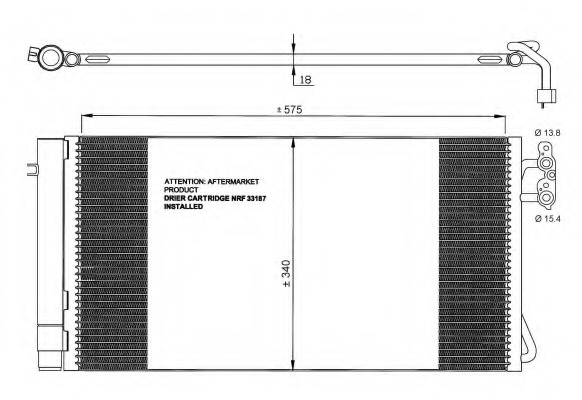 Condensator, climatizare 35773 NRF - Radiator clima Condensator, climatizare 35773 NRF - Radiator clima