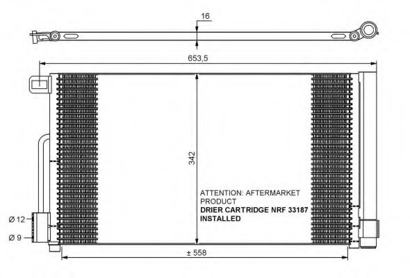 Condensator, climatizare 35777 NRF - Radiator clima Condensator, climatizare 35777 NRF - Radiator clima
