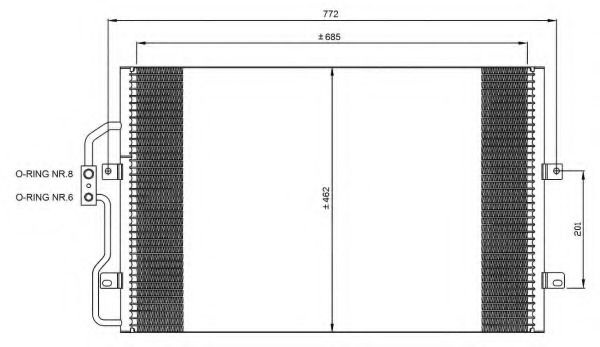 Condensator, climatizare 35802 NRF - Radiator clima Condensator, climatizare 35802 NRF - Radiator clima
