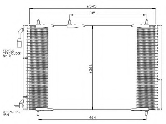 Condensator, climatizare 35836 NRF - Radiator clima Condensator, climatizare 35836 NRF - Radiator clima