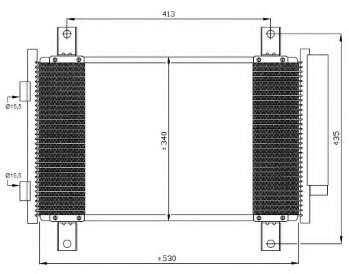 Condensator, climatizare 35840 NRF - Radiator clima Condensator, climatizare 35840 NRF - Radiator clima