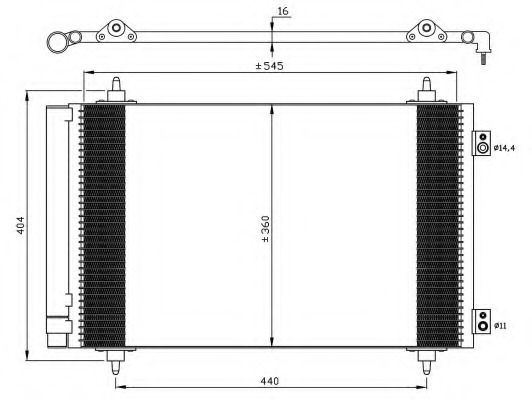 Condensator, climatizare 35844 NRF - Radiator clima Condensator, climatizare 35844 NRF - Radiator clima
