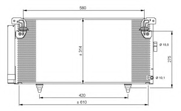 Condensator, climatizare 35868 NRF - Radiator clima Condensator, climatizare 35868 NRF - Radiator clima