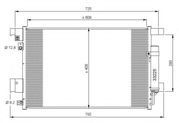Condensator, climatizare 35872 NRF - Radiator clima Condensator, climatizare 35872 NRF - Radiator clima