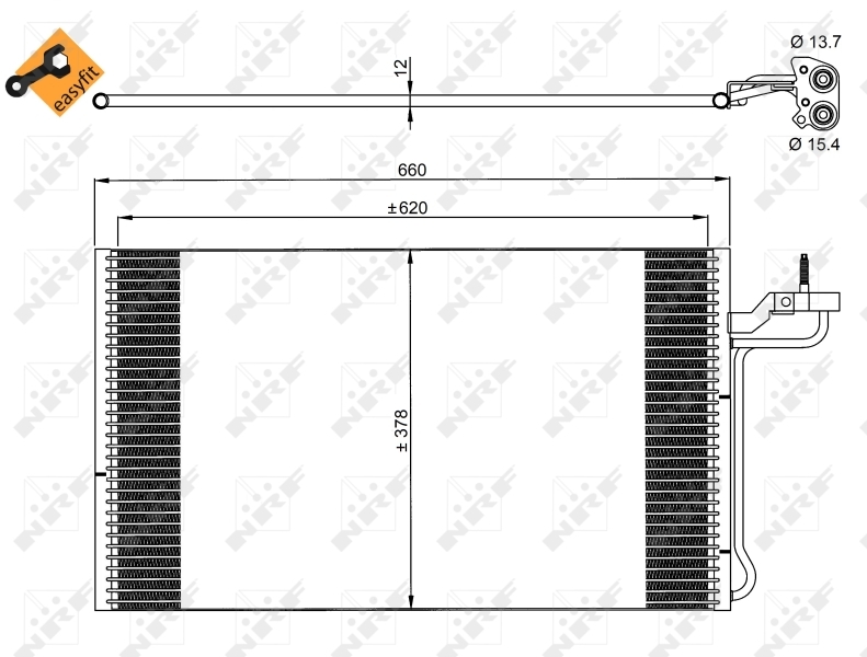 Condensator, climatizare 35882 NRF - Radiator clima Condensator, climatizare 35882 NRF - Radiator clima