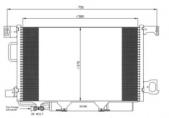 Condensator, climatizare 35893 NRF - Radiator clima Condensator, climatizare 35893 NRF - Radiator clima