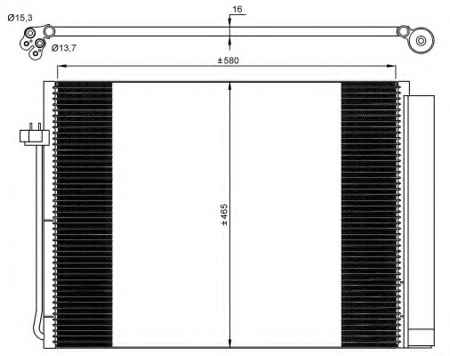 Condensator, climatizare 35906 NRF - Radiator clima Condensator, climatizare 35906 NRF - Radiator clima