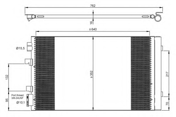 Condensator, climatizare 35938 NRF - Radiator clima Condensator, climatizare 35938 NRF - Radiator clima