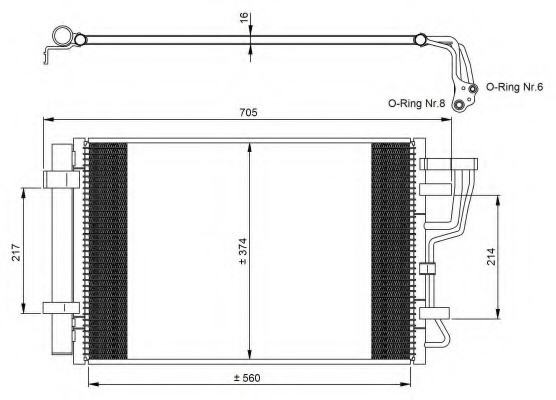 Condensator, climatizare 35963 NRF - Radiator clima Condensator, climatizare 35963 NRF - Radiator clima