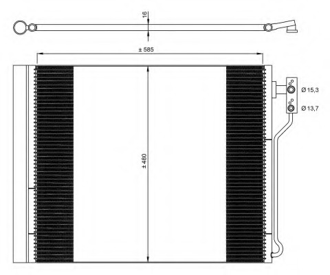 Condensator, climatizare 35971 NRF - Radiator clima Condensator, climatizare 35971 NRF - Radiator clima