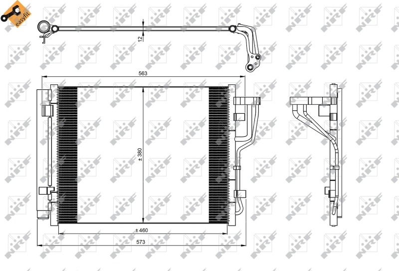 Condensator, climatizare 35986 NRF - Radiator clima Condensator, climatizare 35986 NRF - Radiator clima