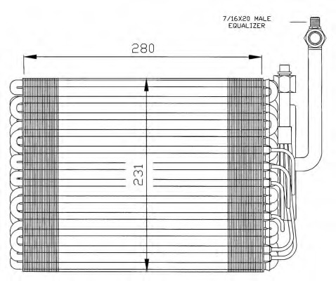 evaporator,aer conditionat 36005 NRF - Vaporizator