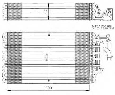 evaporator,aer conditionat 36054 NRF - Vaporizator evaporator,aer conditionat 36054 NRF - Vaporizator