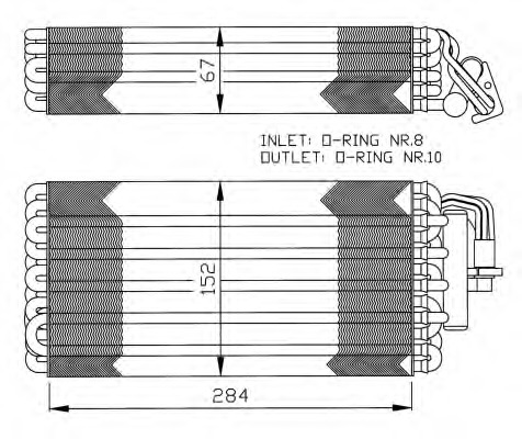evaporator,aer conditionat 36062 NRF - Vaporizator