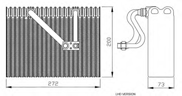 evaporator,aer conditionat 36088 NRF - Vaporizator evaporator,aer conditionat 36088 NRF - Vaporizator