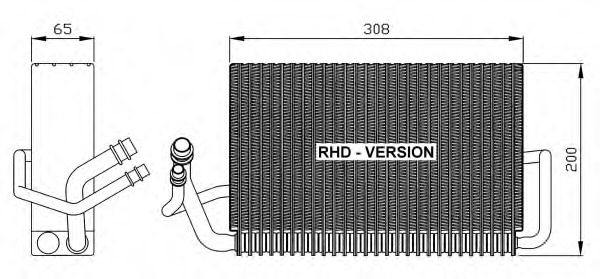 evaporator,aer conditionat 36117 NRF - Vaporizator