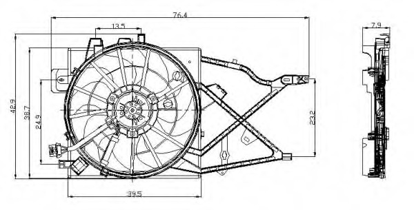 Ventilator, radiator 47014 NRF - Gmv (electroventilator ) Ventilator, radiator 47014 NRF - Gmv (electroventilator )