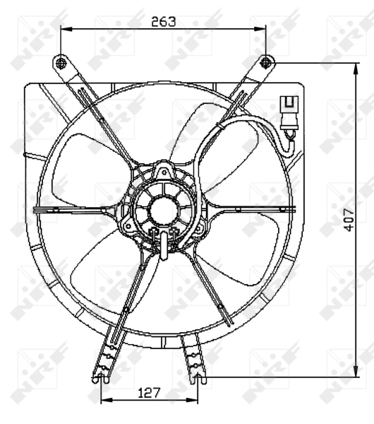 Ventilator, radiator 47042 NRF - Ventilator radiator Ventilator, radiator 47042 NRF - Ventilator radiator