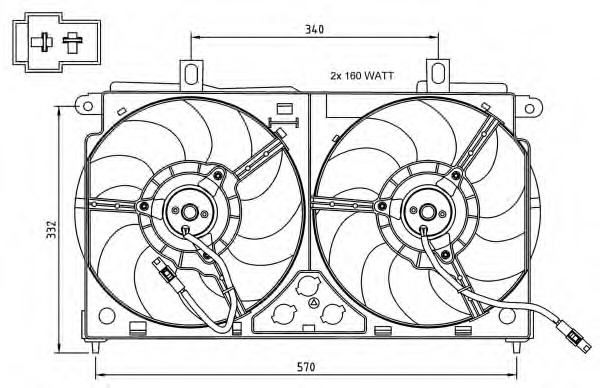 Ventilator, radiator 47048 NRF - Ventilator radiator Ventilator, radiator 47048 NRF - Ventilator radiator