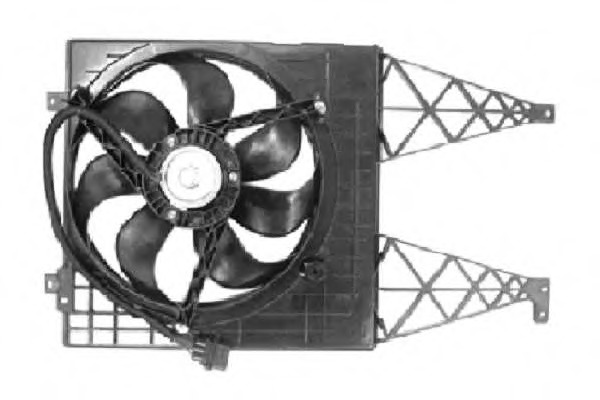 Ventilator, radiator 47056 NRF - Ventilator radiator