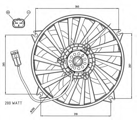 Ventilator, radiator 47073 NRF - Gmv (electroventilator )