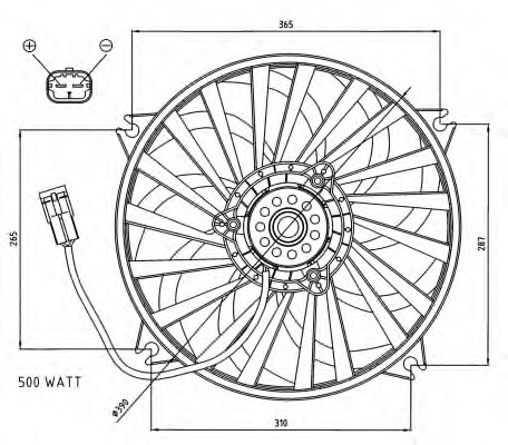 Ventilator, radiator 47074 NRF - Gmv (electroventilator ) Ventilator, radiator 47074 NRF - Gmv (electroventilator )