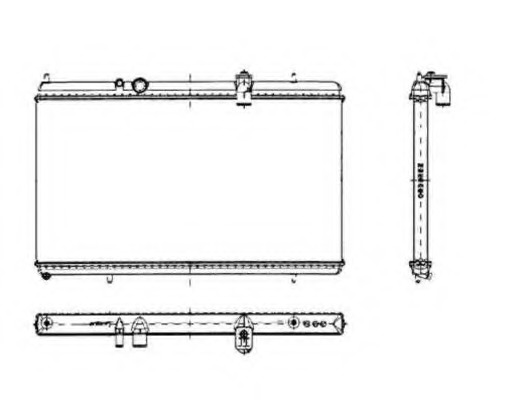 Radiator, racire motor 50444 NRF - Radiator apa/piese