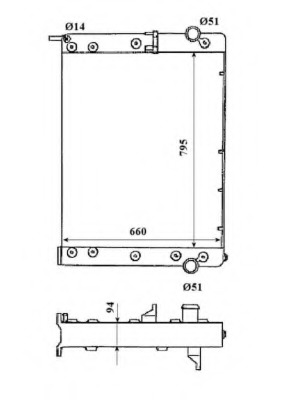 Radiator, racire motor 50545 NRF - Radiator apa/piese Radiator, racire motor 50545 NRF - Radiator apa/piese