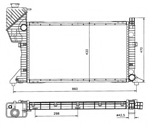 Radiator, racire motor 50557 NRF - Radiator apa/piese Radiator, racire motor 50557 NRF - Radiator apa/piese