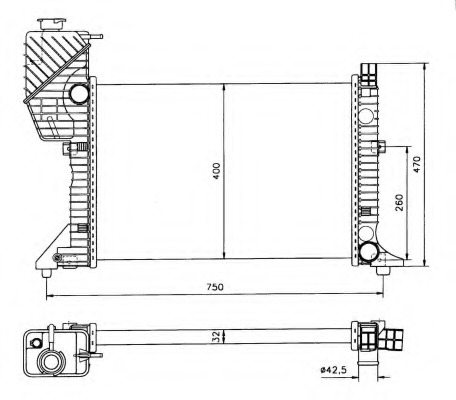 Radiator, racire motor 50559 NRF - Radiator apa/piese Radiator, racire motor 50559 NRF - Radiator apa/piese