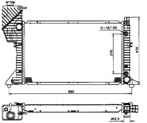 Radiator, racire motor 50574 NRF - Radiator apa/piese Radiator, racire motor 50574 NRF - Radiator apa/piese