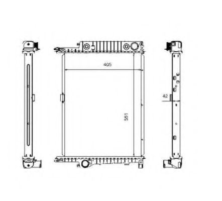 Radiator, racire motor 507619 NRF - Radiator apa/piese Radiator, racire motor 507619 NRF - Radiator apa/piese