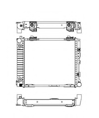 Radiator, racire motor 507676 NRF - Radiator apa/piese