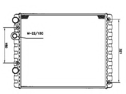 Radiator, racire motor 509519 NRF - Radiator apa/piese Radiator, racire motor 509519 NRF - Radiator apa/piese