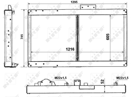 Radiator, racire motor 509712 NRF - Radiator apa/piese Radiator, racire motor 509712 NRF - Radiator apa/piese