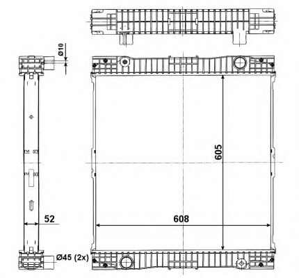 Radiator, racire motor 509713 NRF - Radiator apa/piese Radiator, racire motor 509713 NRF - Radiator apa/piese