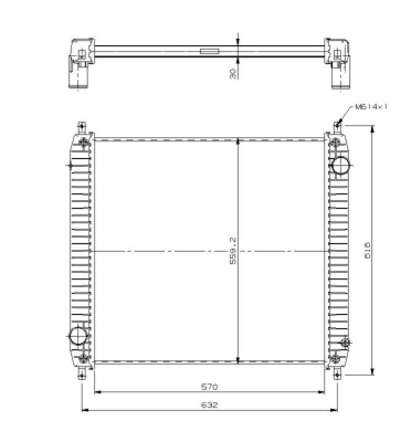Radiator, racire motor 509779 NRF - Radiator apa/piese Radiator, racire motor 509779 NRF - Radiator apa/piese
