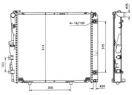 Radiator, racire motor 526573 NRF - Radiator apa/piese Radiator, racire motor 526573 NRF - Radiator apa/piese