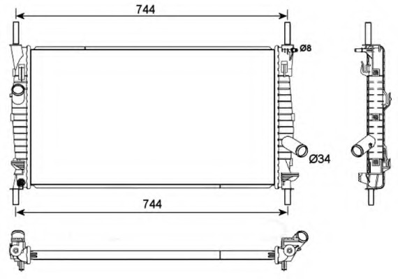 Radiator, racire motor 53111 NRF - Radiator apa/piese Radiator, racire motor 53111 NRF - Radiator apa/piese