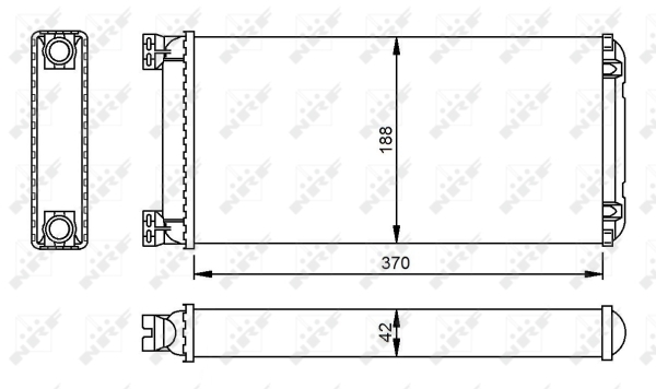 Schimbator caldura, incalzire habitaclu 53549 NRF - Radiator incalzire interior Schimbator caldura, incalzire habitaclu 53549 NRF - Radiator incalzire interior