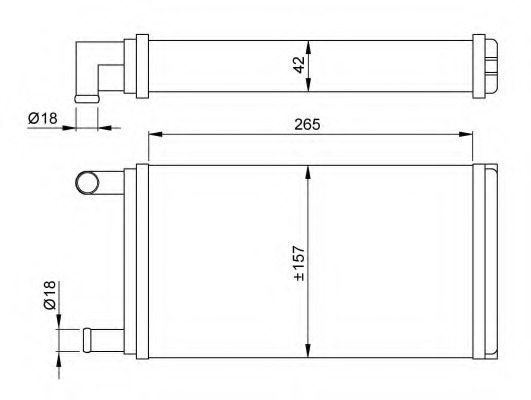 Schimbator caldura, incalzire habitaclu 53555 NRF - Radiator incalzire interior Schimbator caldura, incalzire habitaclu 53555 NRF - Radiator incalzire interior